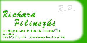 richard pilinszki business card